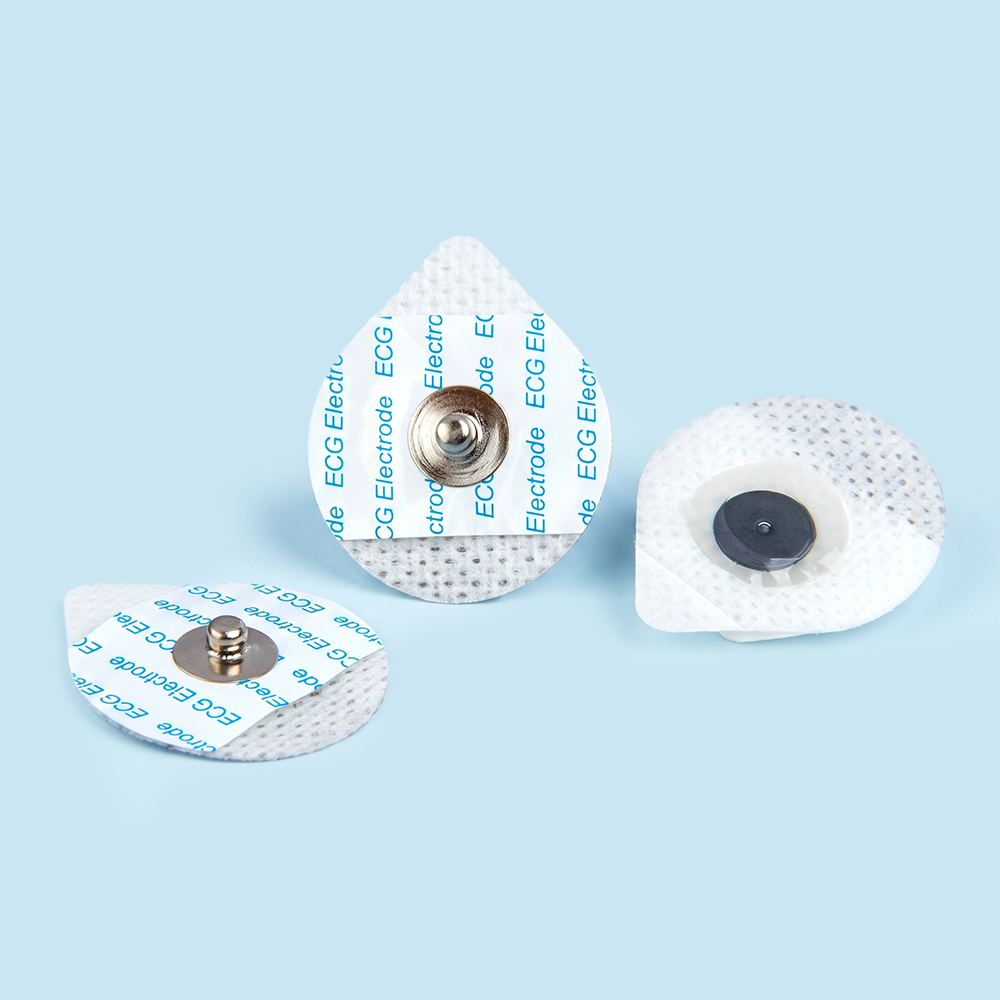 26*42mm Tek Kullanımlık Gözyaşı Dokumasız EKG Elektrotları