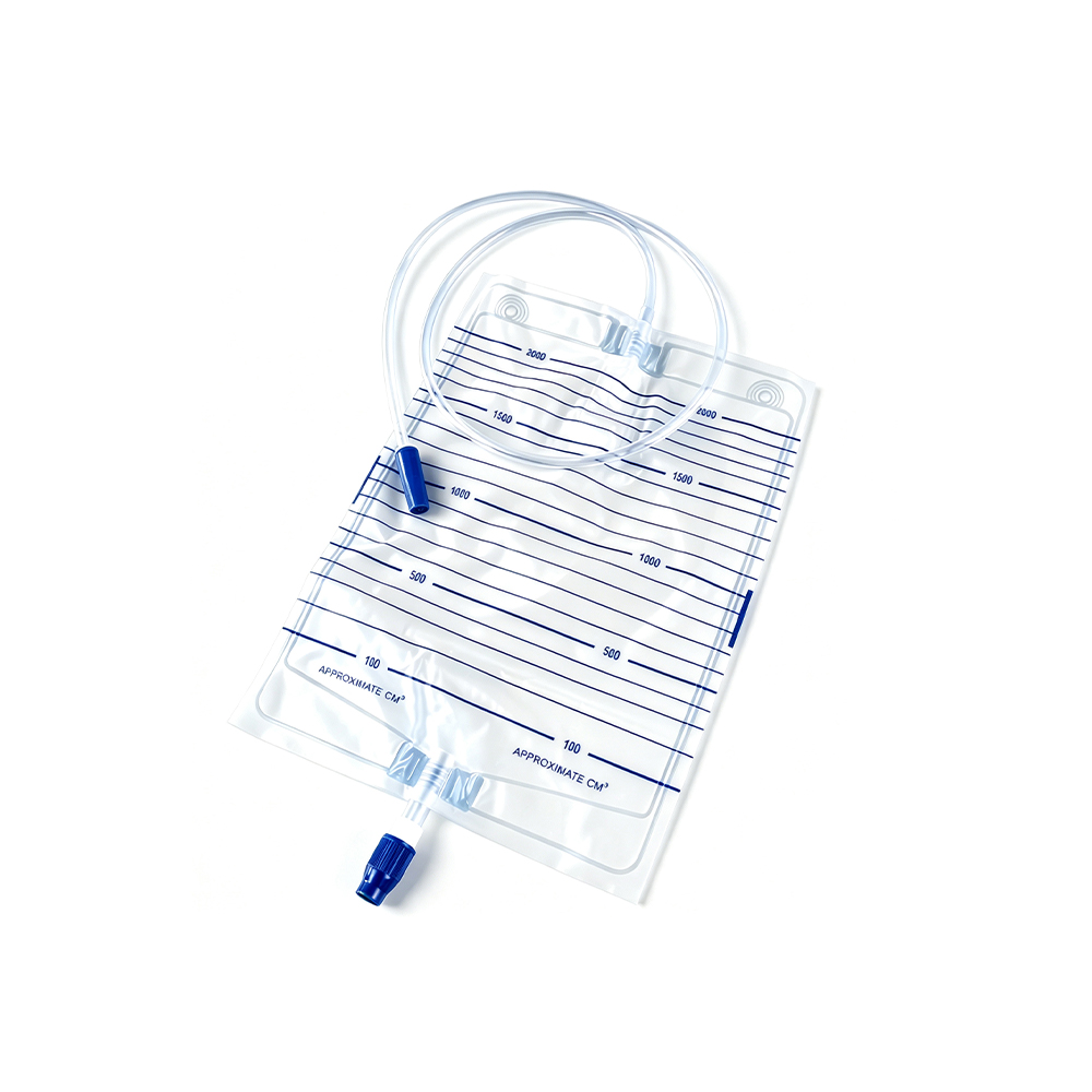1000ml/1500ml/2000ml Hassas Tıbbi Sınıf Sızdırmaz Tasarım Vidalı Valfli İdrar Torbası